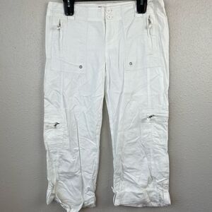 BeBop White Cargo Shorts Size 7 EUC